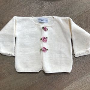 Baby Girl WINNING WOOLIES Cream Sweater  12 mo